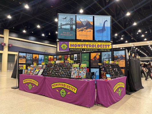 Monsterologist Artist Booth at Oddities & Curiosities Expo Buffalo