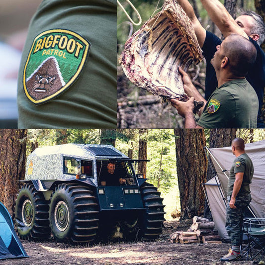 Bigfoot Patrol patch on BBC2's "Top Gear" S25E02