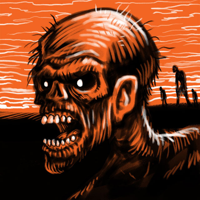  Halloween Ghoul Wall Decal - Creepy Human Monster