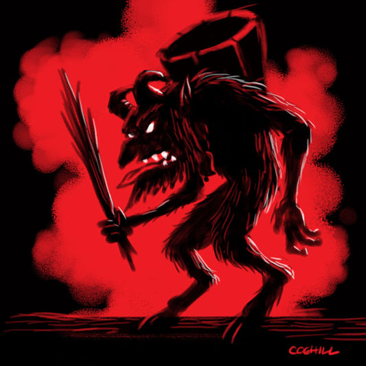 Krampus Limited-Palette Drawing