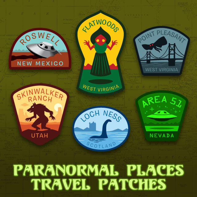 Paranormal Places Travel Patches – Monsterologist