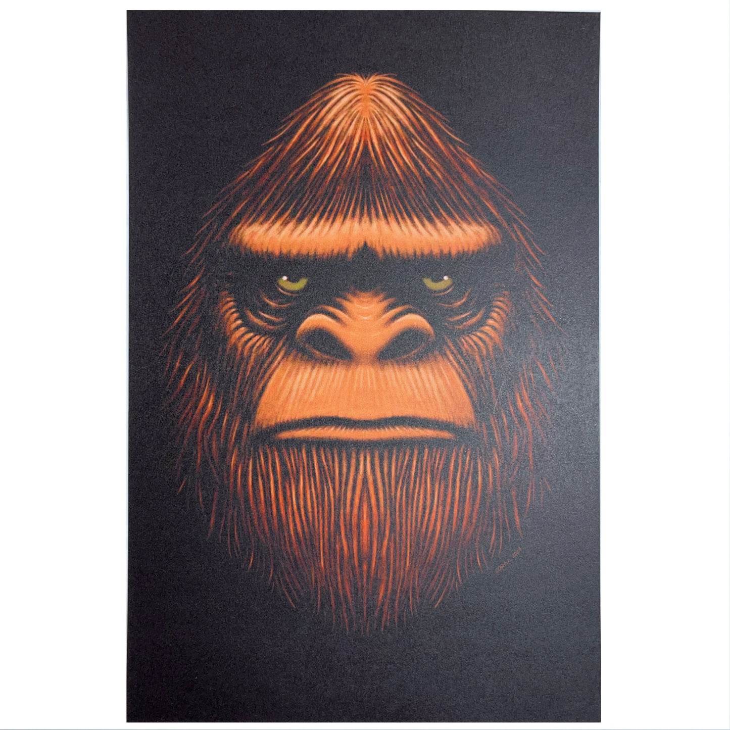 Bigfoot Head print 6x9