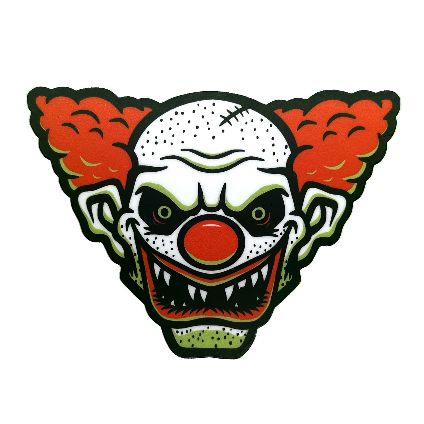 Evil clown sticker