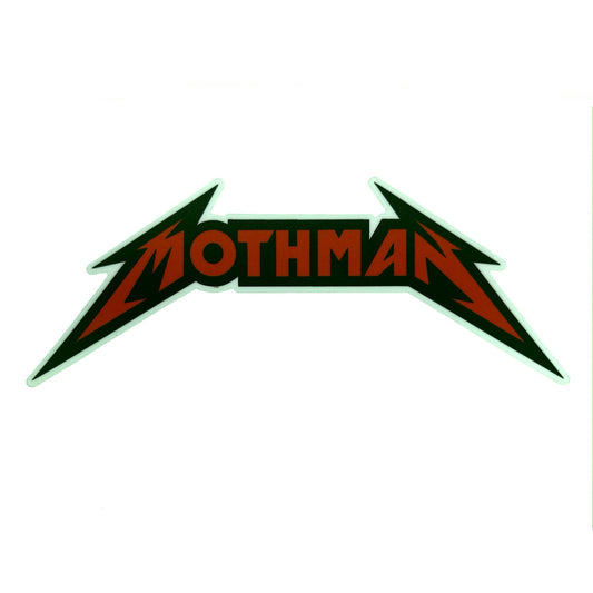 Mothman Metal logo sticker