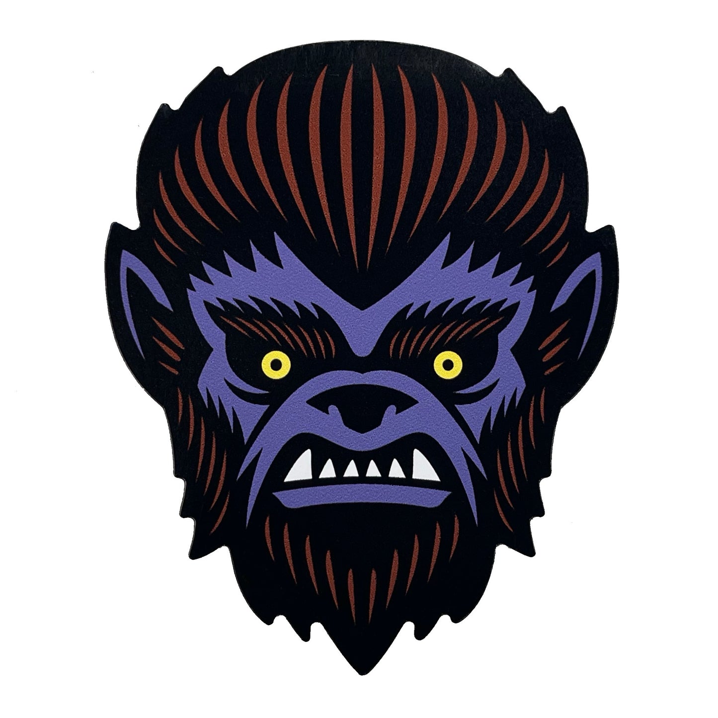 Wolf Man head werewolf horror movie monster magnet
