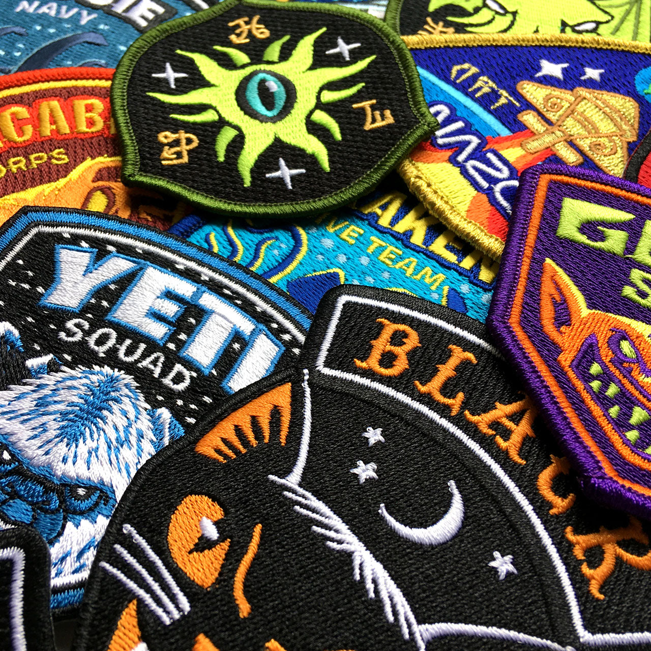 Cryptozoology, paranormal & supernatural embroidered patches by Monsterologist