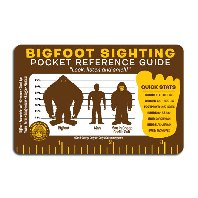 Bigfoot Patrol membership card