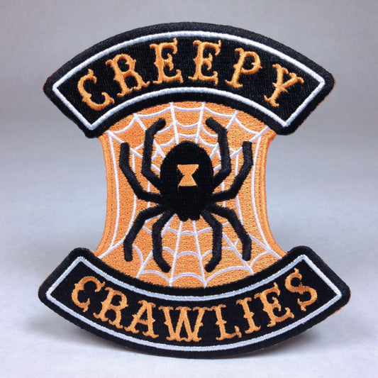 Hallows Angels Halloween Motorcycle Biker Patch Creepy Crawlies Spider