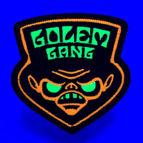Golem Gang UV reactive blacklight embroidered patch