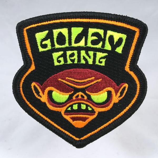 Golem Gang embroidered patch psychedelic blacklight sword-and-sorcery