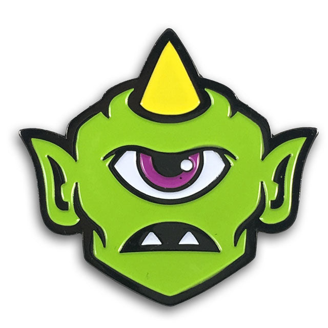 Monsterologist cyclops enamel pin