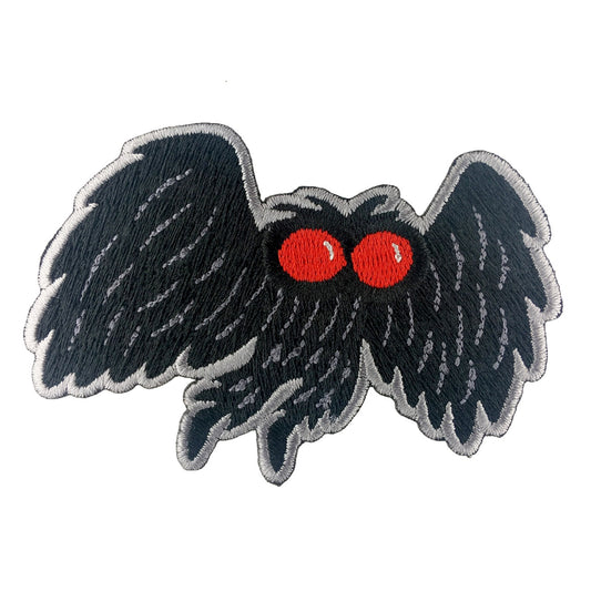 Mothman Cute cryptid embroidered patch