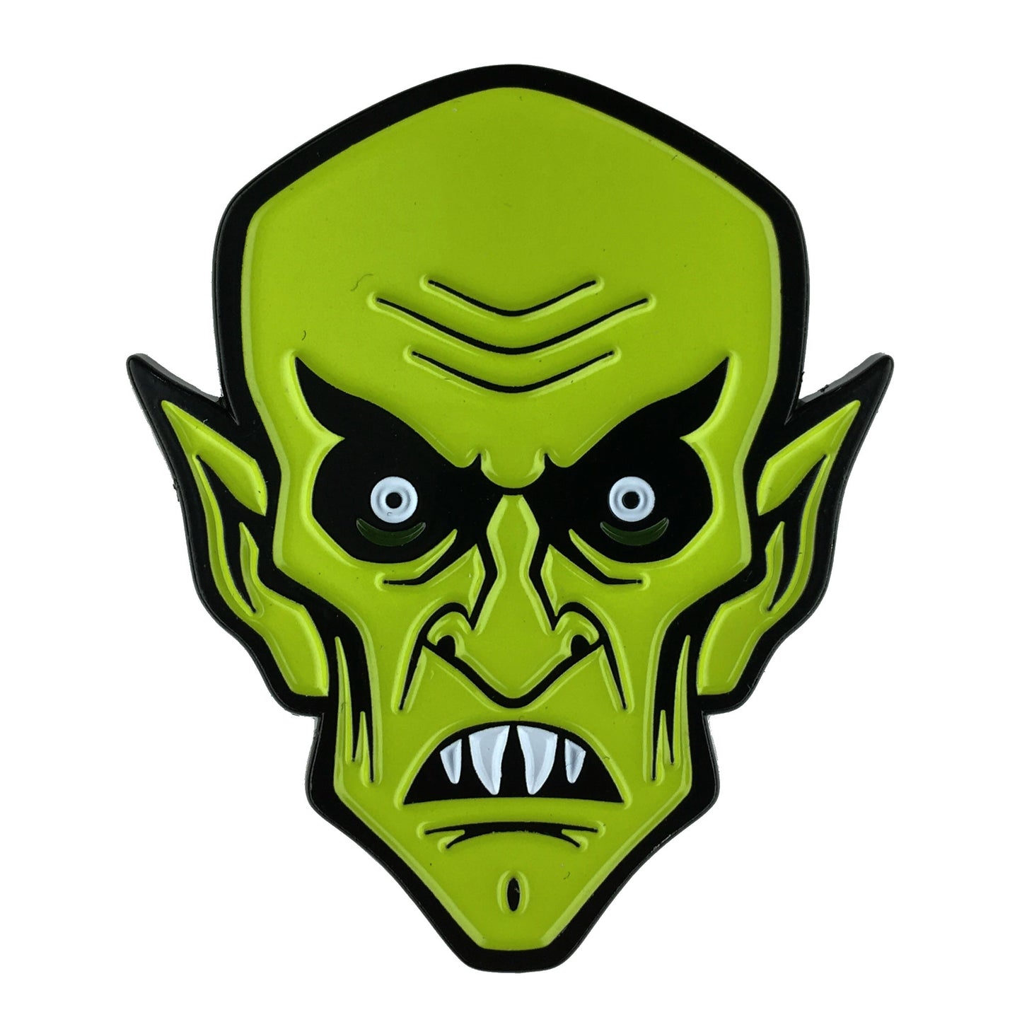 Orlok Nosferatu horror monster head enamel pin by Monsterologist