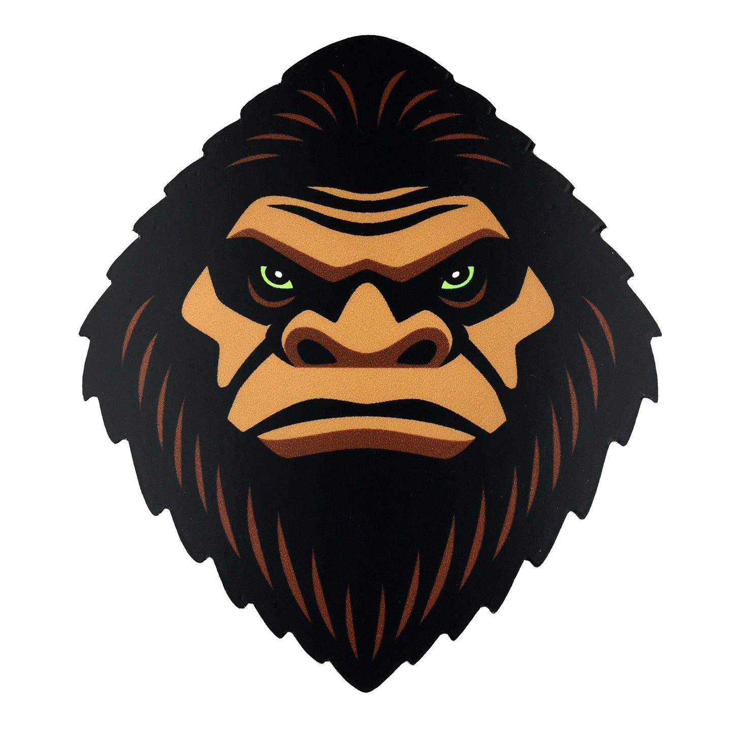 Sasquatch Head cryptid sticker by Monsterologist