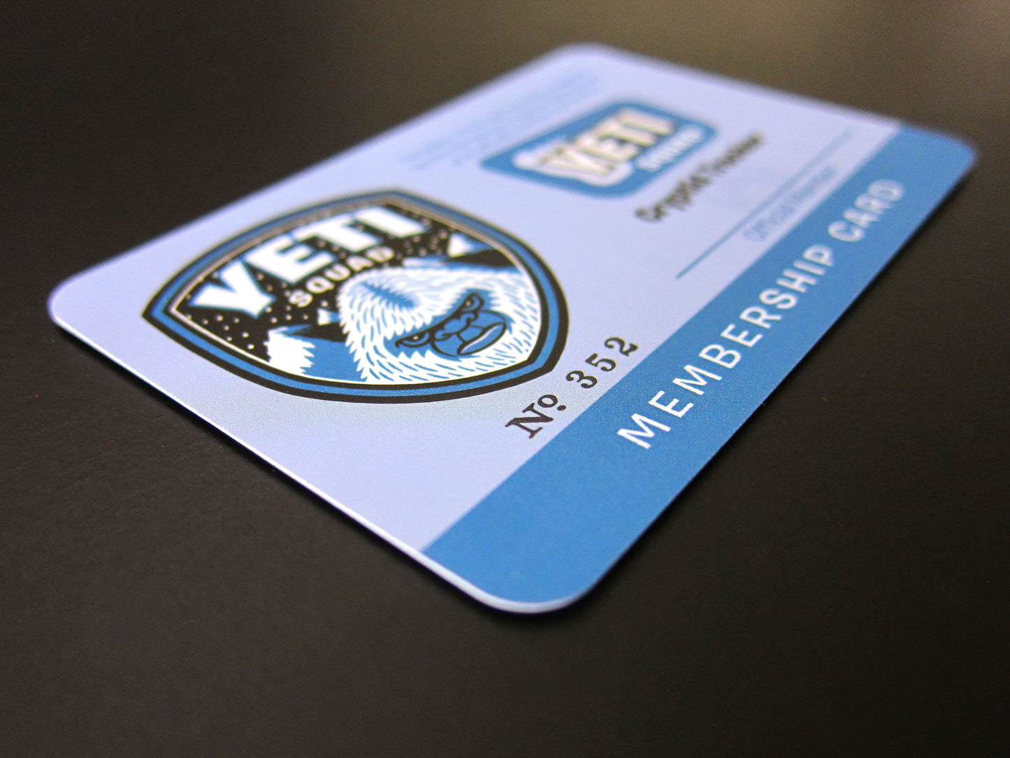 Yeti Squad membership card