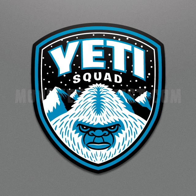 Yeti Squad window cling