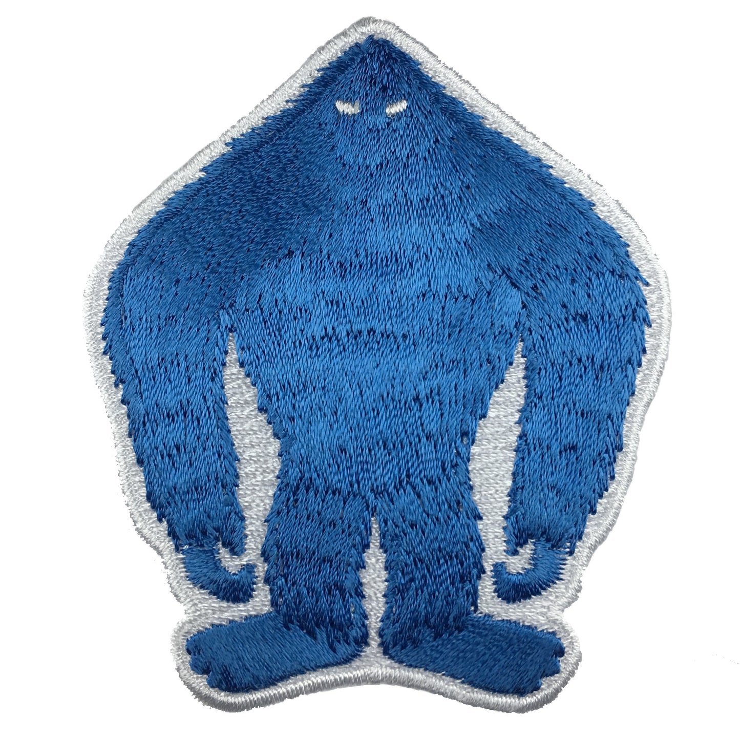 Yeti cryptid silhouette embroidered patch
