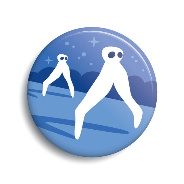Fresno Nightcrawlers pin-back button by Monsterologist
