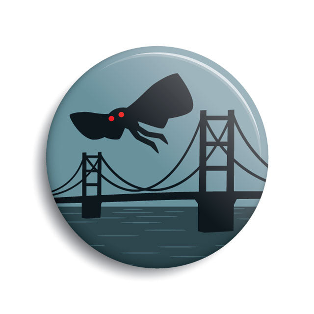 Mothman Point Pleasant pin-back button by Monsterologist
