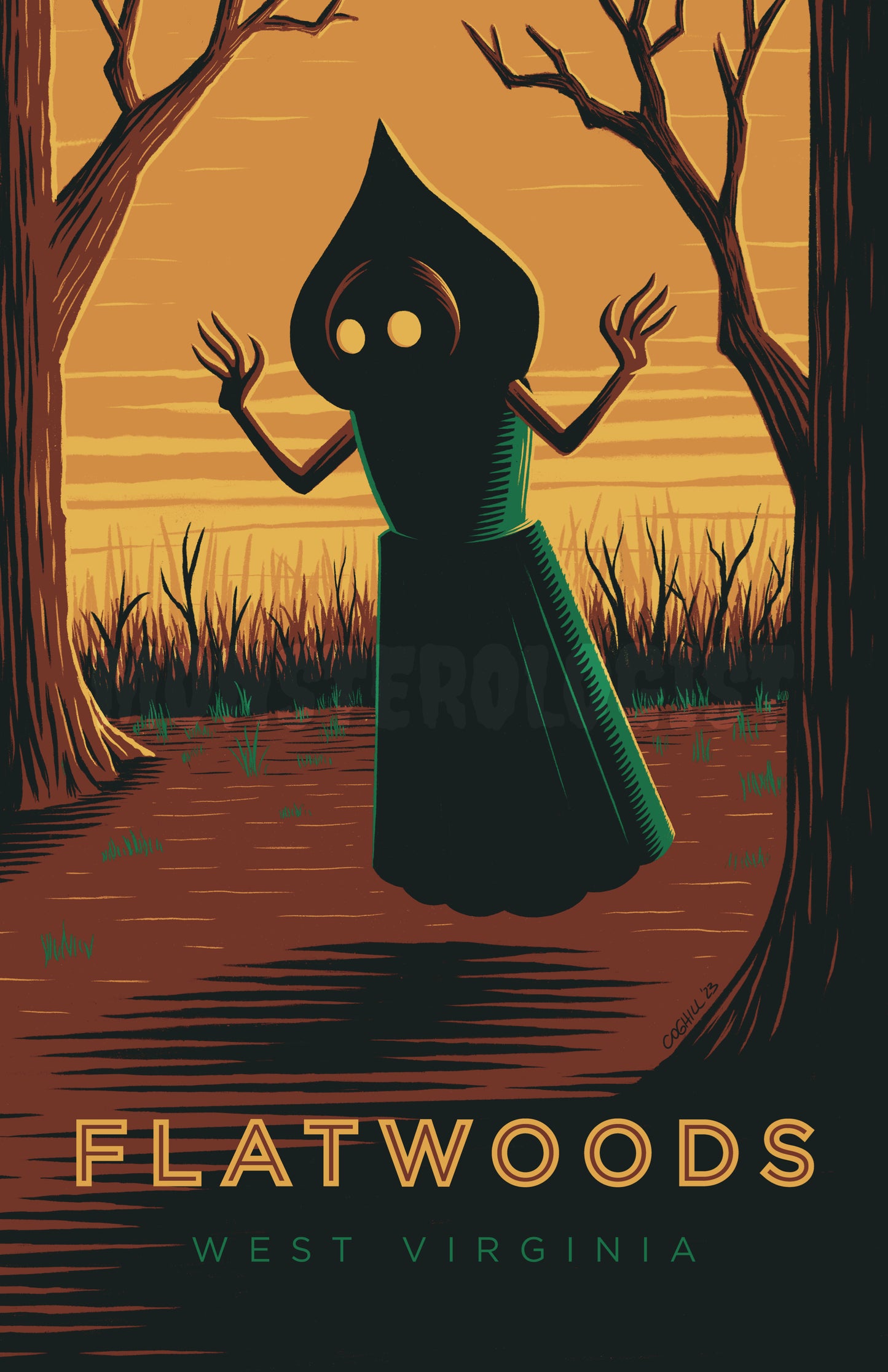 Flatwoods, West Virginia travel poster 11x17