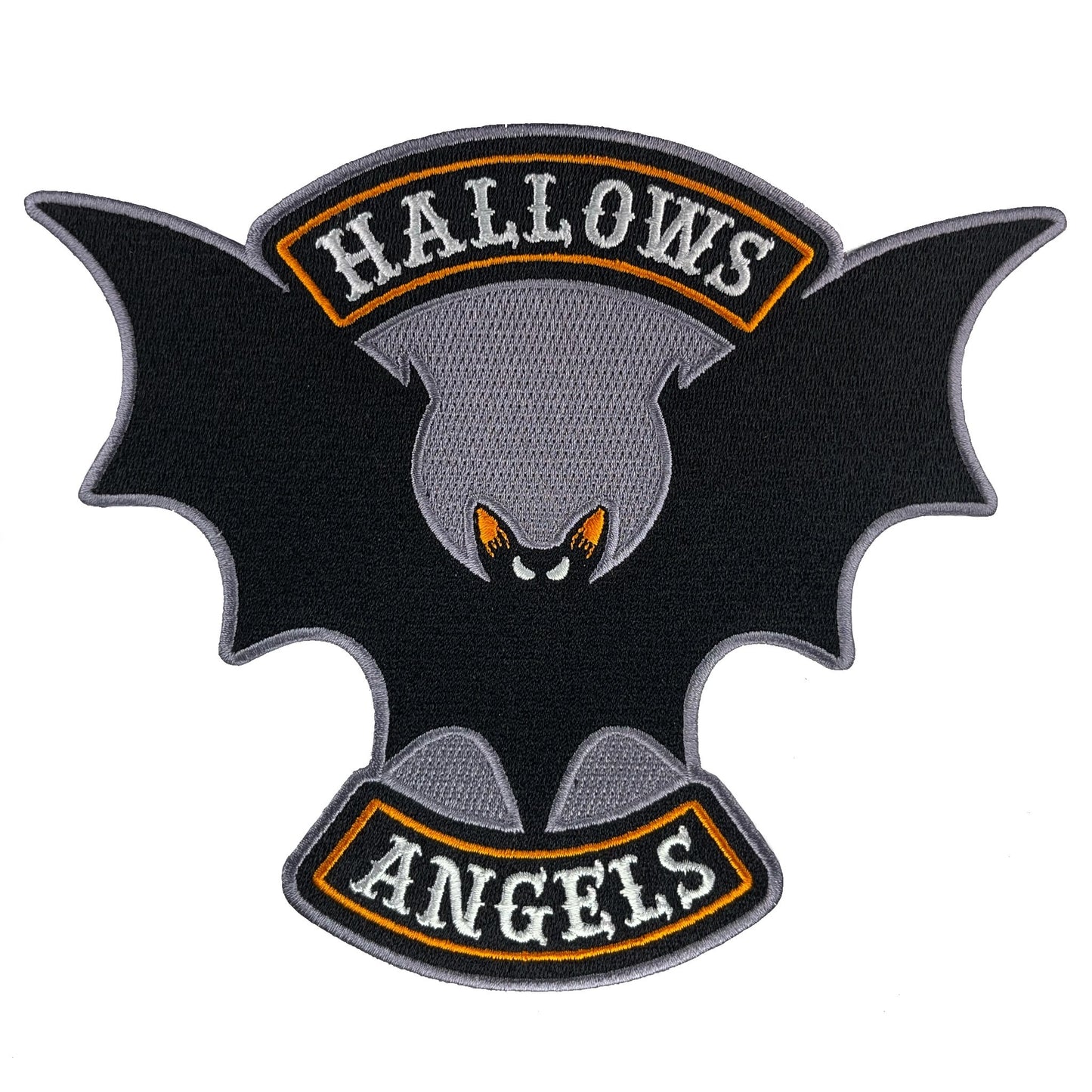Hallows Angels vampire bat Halloween motorcycle club embroidered patch by Monsterologist
