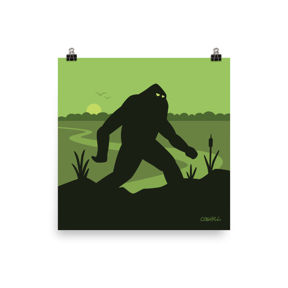 Boggy Creek Monster print