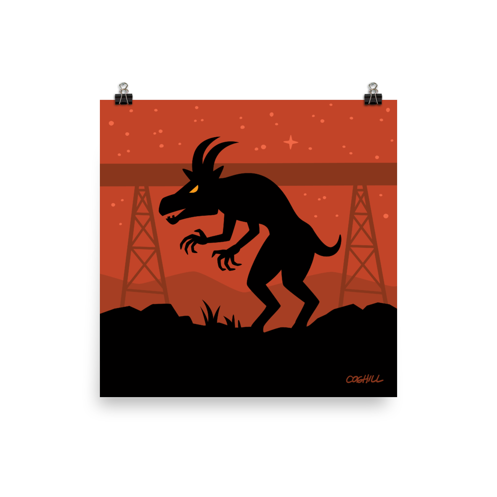 Pope Lick Goatman print