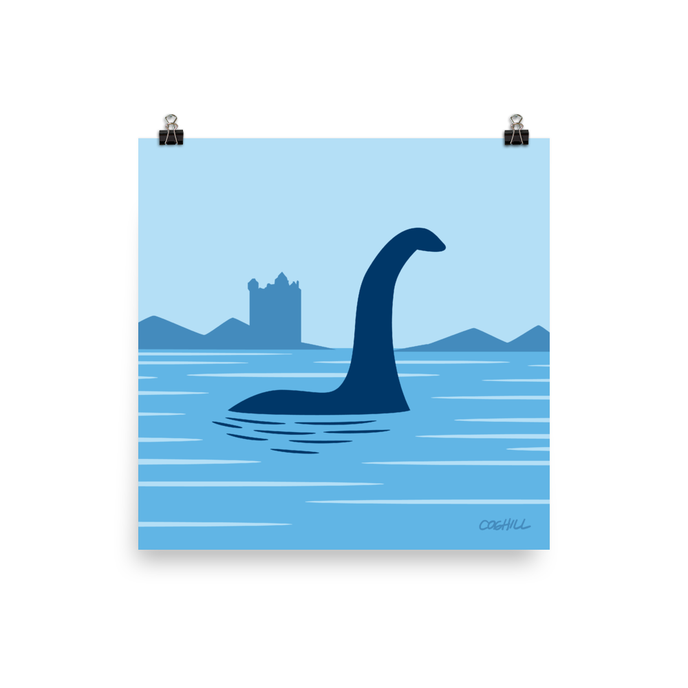 Loch Ness Monster print