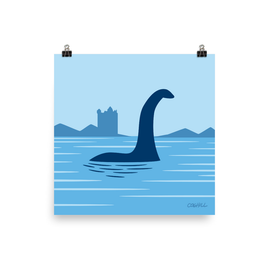 Loch Ness Monster print