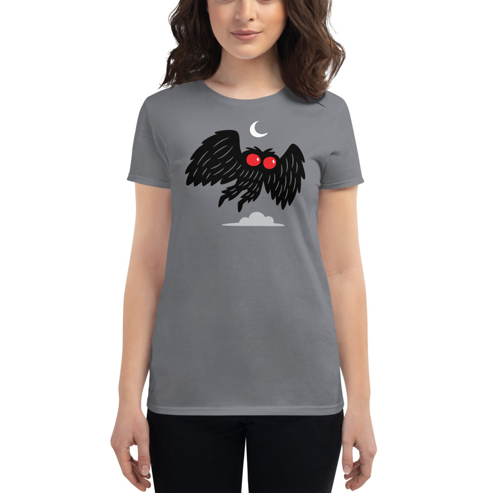 Mothman Moon women's fit short sleeve t-shirt