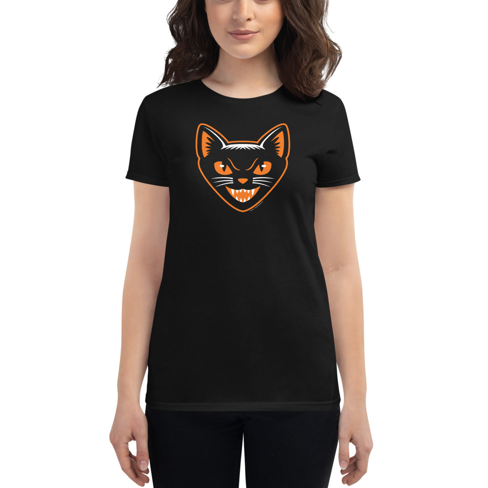 Black Cat Women's Short-Sleeve T-Shirt
