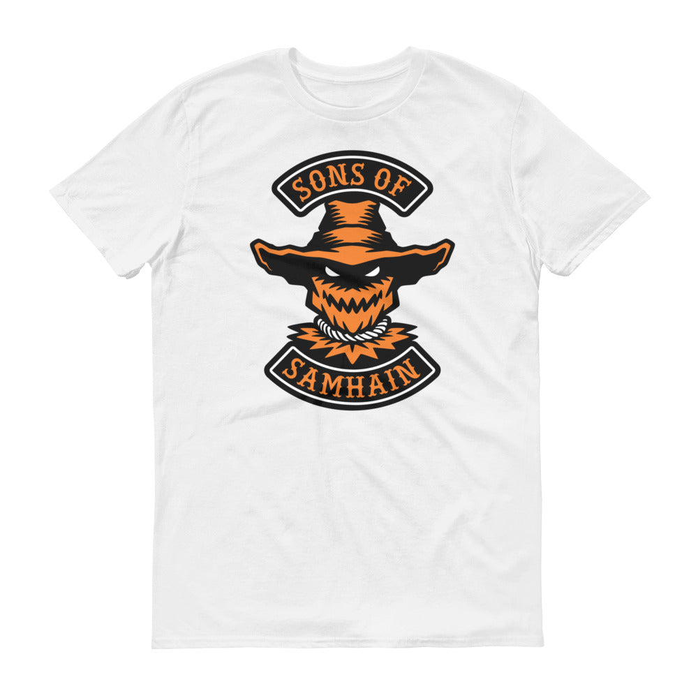 Sons Of Samhain Scarecrow Halloween Biker Short-Sleeve T-Shirt