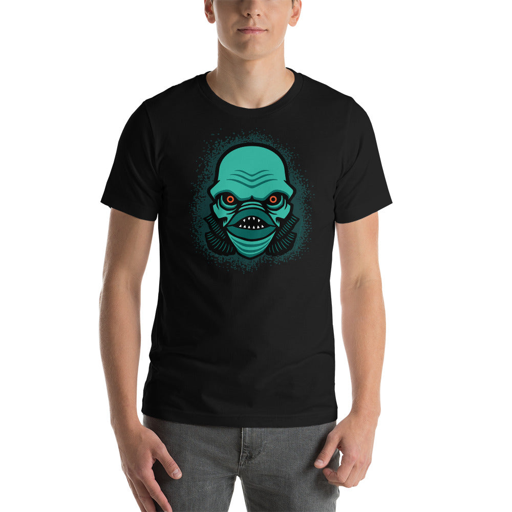 Lagoon Creature Classic Horror Monster Short-Sleeve T-Shirt