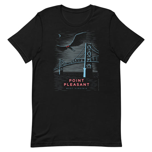 Mothman Over Point Pleasant t-shirt