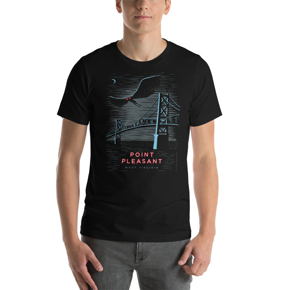 Mothman Over Point Pleasant t-shirt