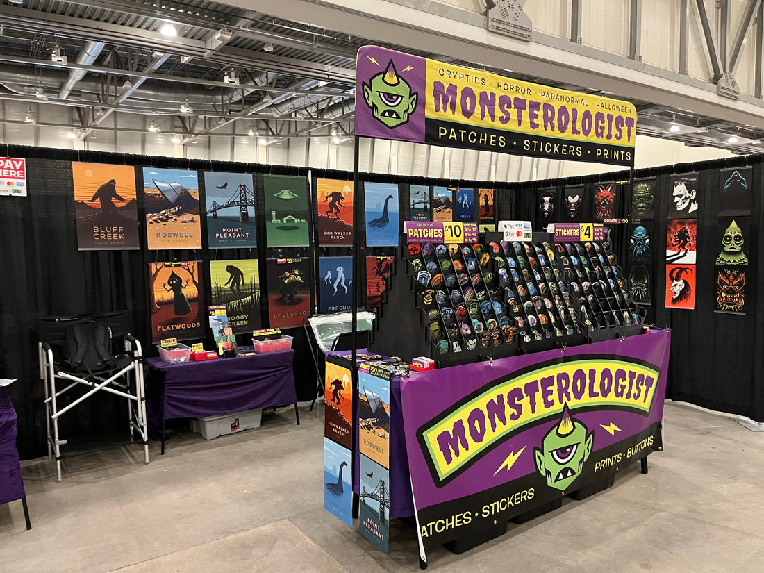 New Monsterologist Artist Booth Display