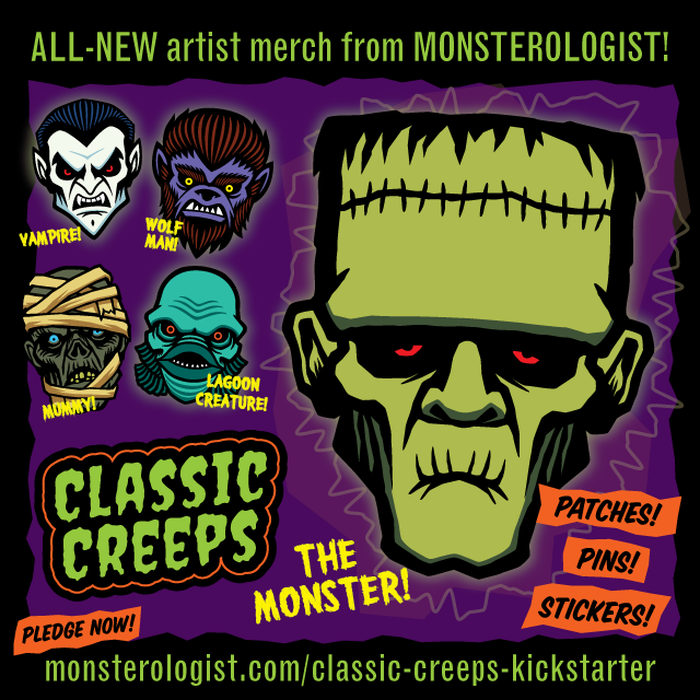 Classic Creeps horror monster merch on Kickstarter! – Monsterologist