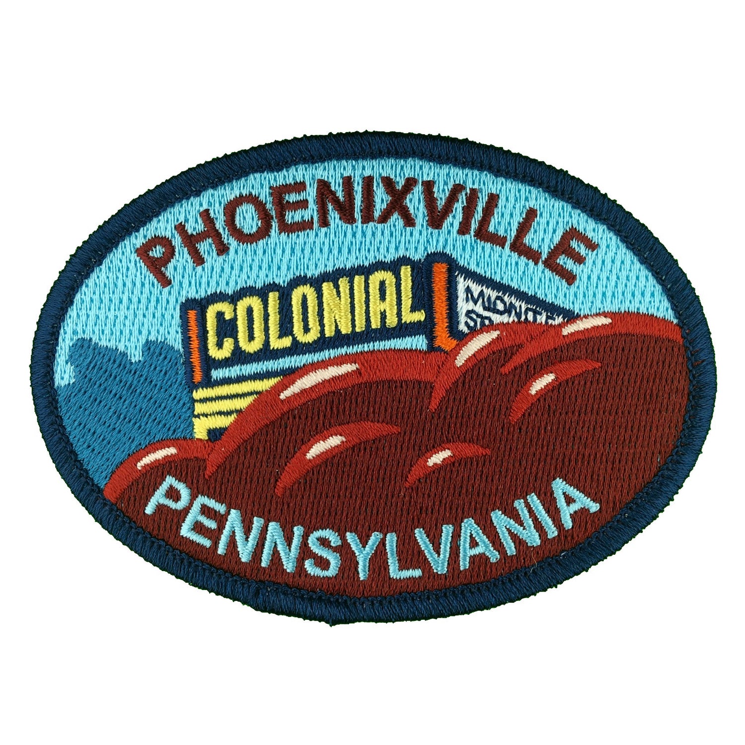 Phoenixville, Pennsylvania Travel Patch & Sticker Monsterologist