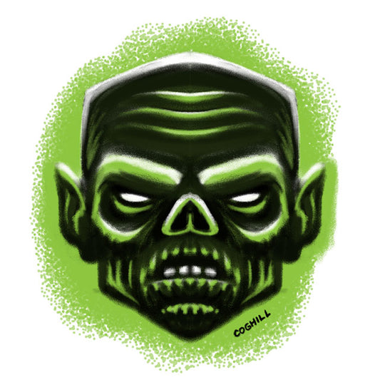 Zombie Skull drawing