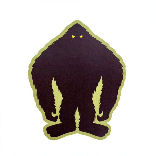 Bigfoot Silhouette cryptid die cut sticker
