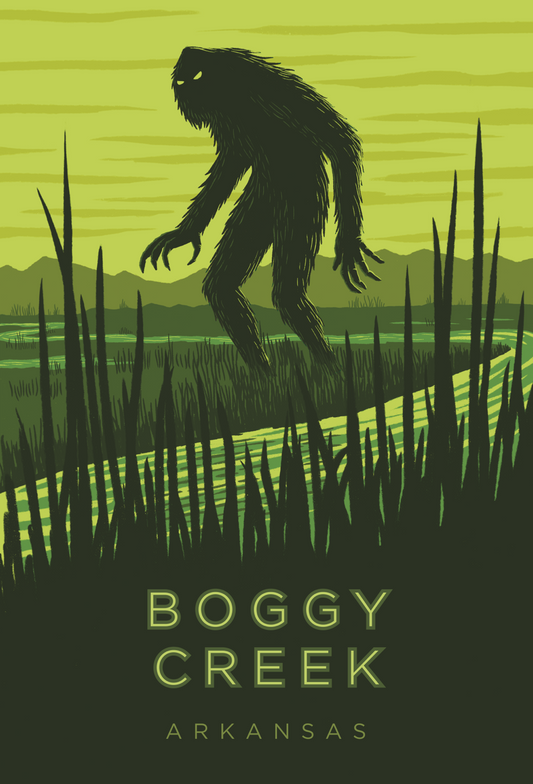 Boggy Creek Arkansas travel poster print 6x9