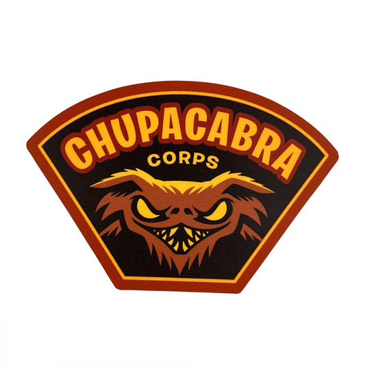 Chupacabra Corps cryptid military badge sticker