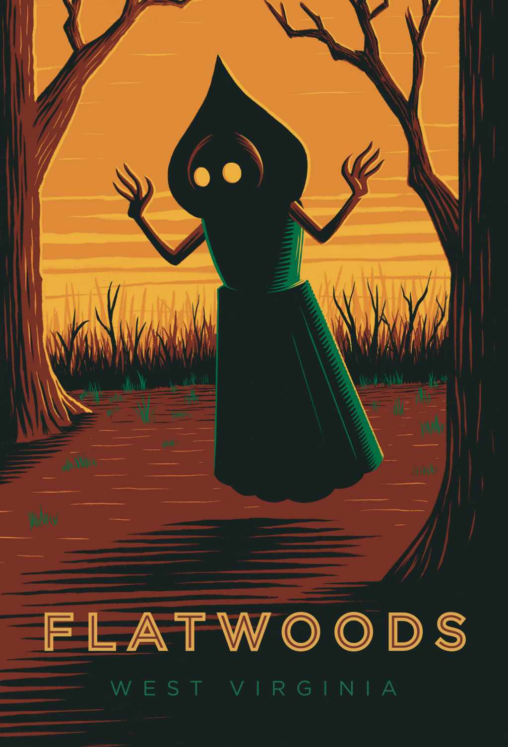 Flatwoods West Virginia travel poster print 18x27
