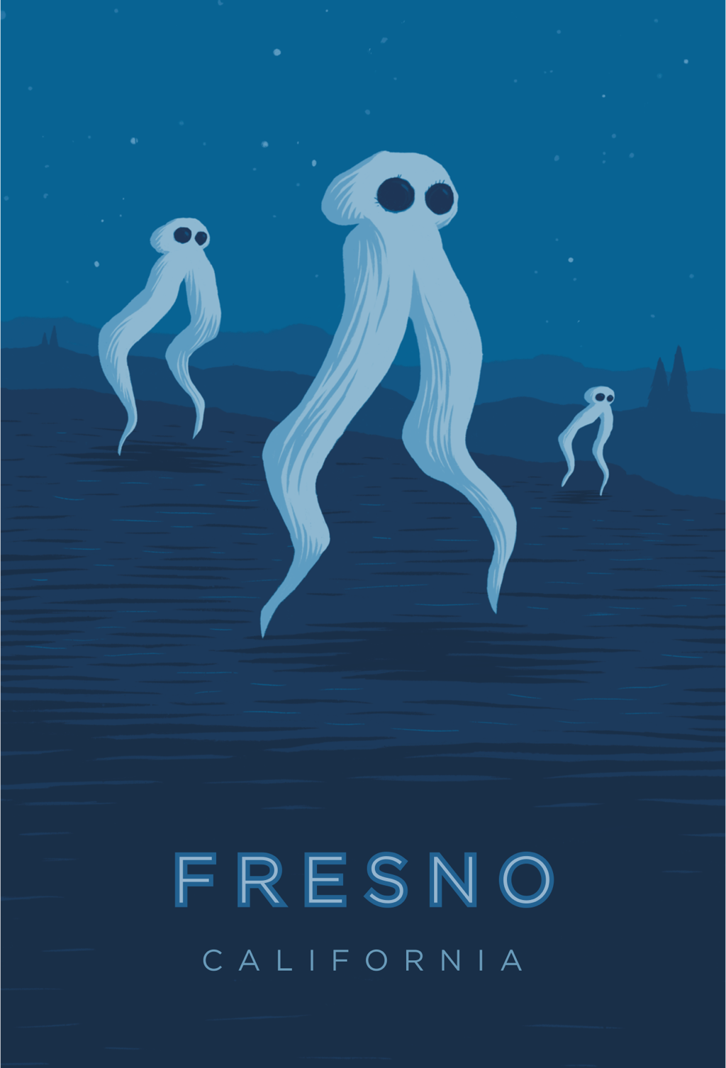 Fresno California Travel Poster 4x6
