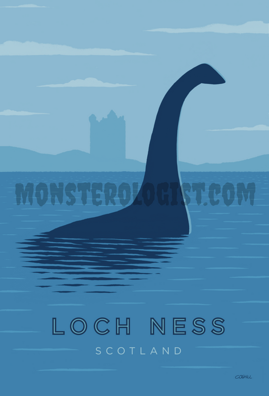Loch Ness, Scotland travel poster print 6x9