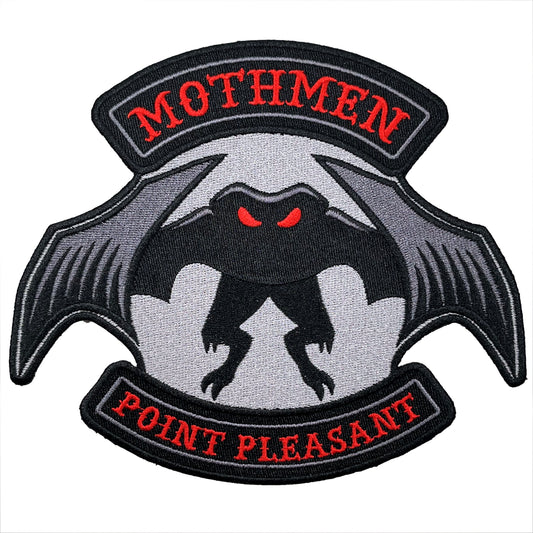 Mothmen Point Pleasant Mothman embroidered patch