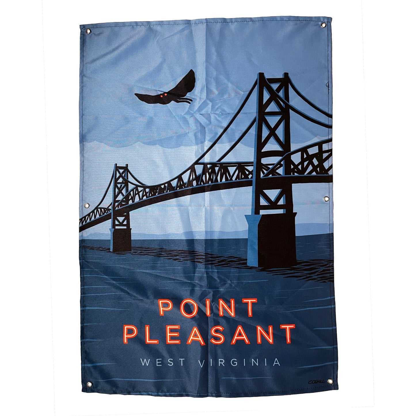 Point Pleasant, West Virginia Mothman Travel Poster Banner 24x36