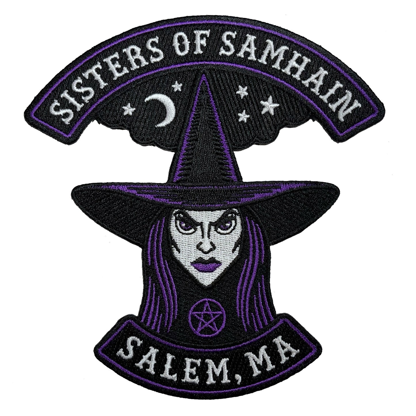 Sisters Of Samhain witch embroidered patch