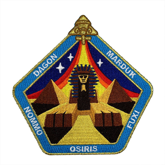 Sphinx Central NAZCA ancient astronaut mission embroidered patch