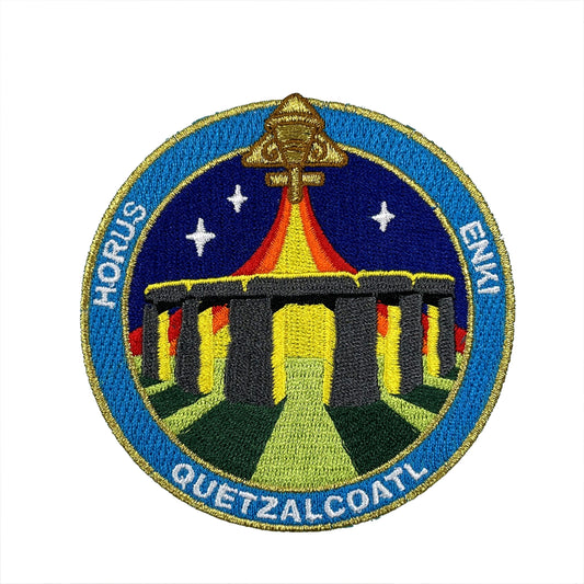 Stonehenge Station NAZCA ancient astronaut mission embroidered patch